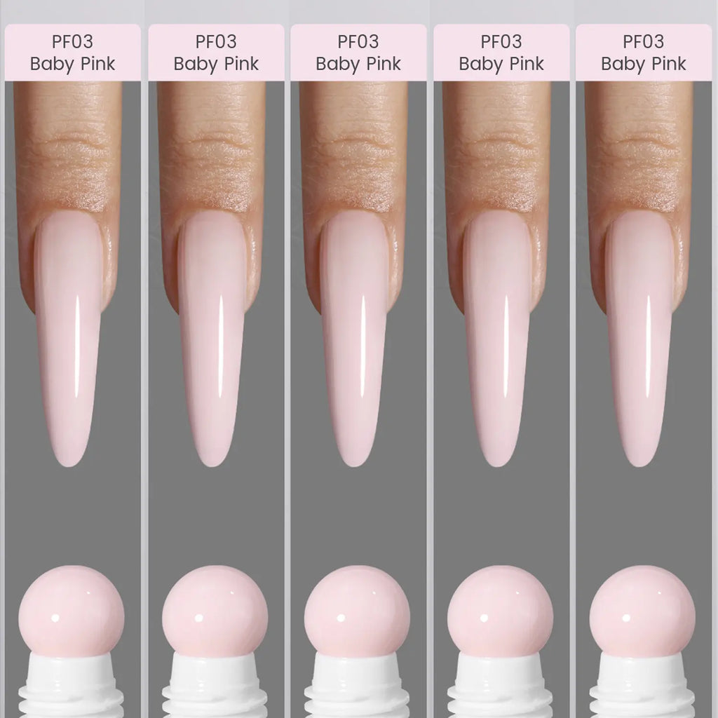 YOKEFELLOW PUREFORM Nail Extension Gel PF11 Peach Blush Nude Pink Color Hema-Free Tpo-Free Tmpta-Free 100% Pure Gel Poly Nail Gel for Professional Salon Use 50G/1.76 Oz