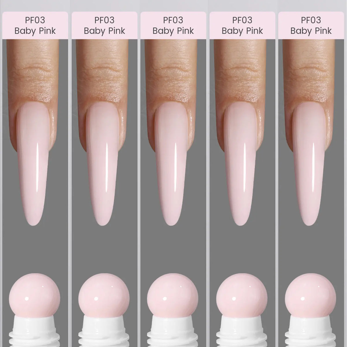 YOKEFELLOW PUREFORM Nail Extension Gel PF11 Peach Blush Nude Pink Color Hema-Free Tpo-Free Tmpta-Free 100% Pure Gel Poly Nail Gel for Professional Salon Use 50G/1.76 Oz