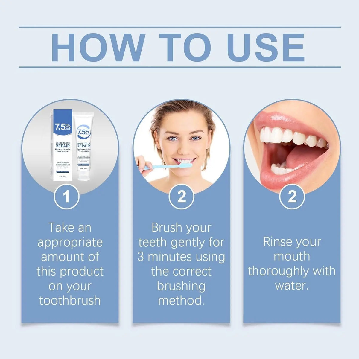 7.5% Nanoscale Hydroxyapatite Mouthwash, Specially Formulated Tooth Remineralization Solution for Enamel Protection, Mild Mint Teeth Sensitivity Solution for Daily Oral Care & Fresh Breath