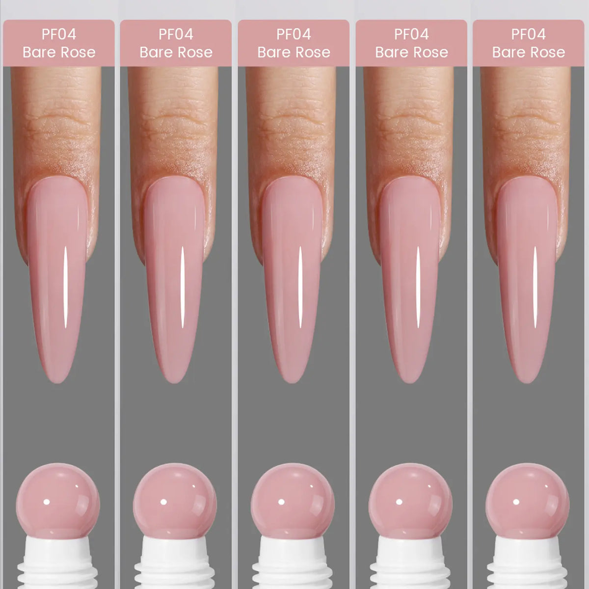 YOKEFELLOW PUREFORM Nail Extension Gel PF11 Peach Blush Nude Pink Color Hema-Free Tpo-Free Tmpta-Free 100% Pure Gel Poly Nail Gel for Professional Salon Use 50G/1.76 Oz