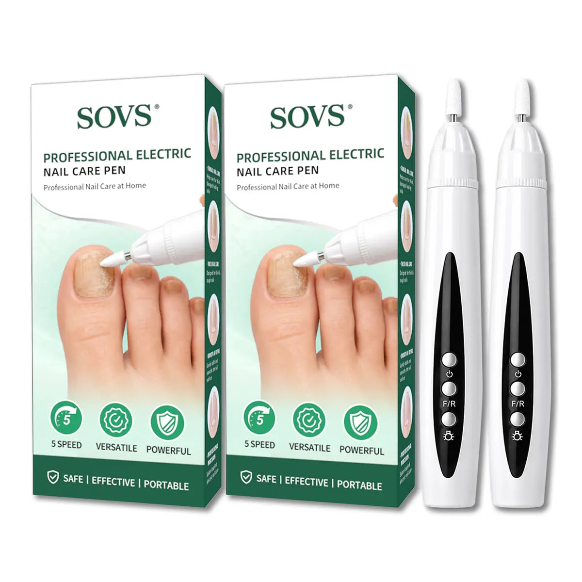 SOVS Electric Nail Drill Machine - Your Ultimate At-Home Salon Tool for Perfect Manicures and Pedicures, Lightweight and Portable for Effortless Grooming
