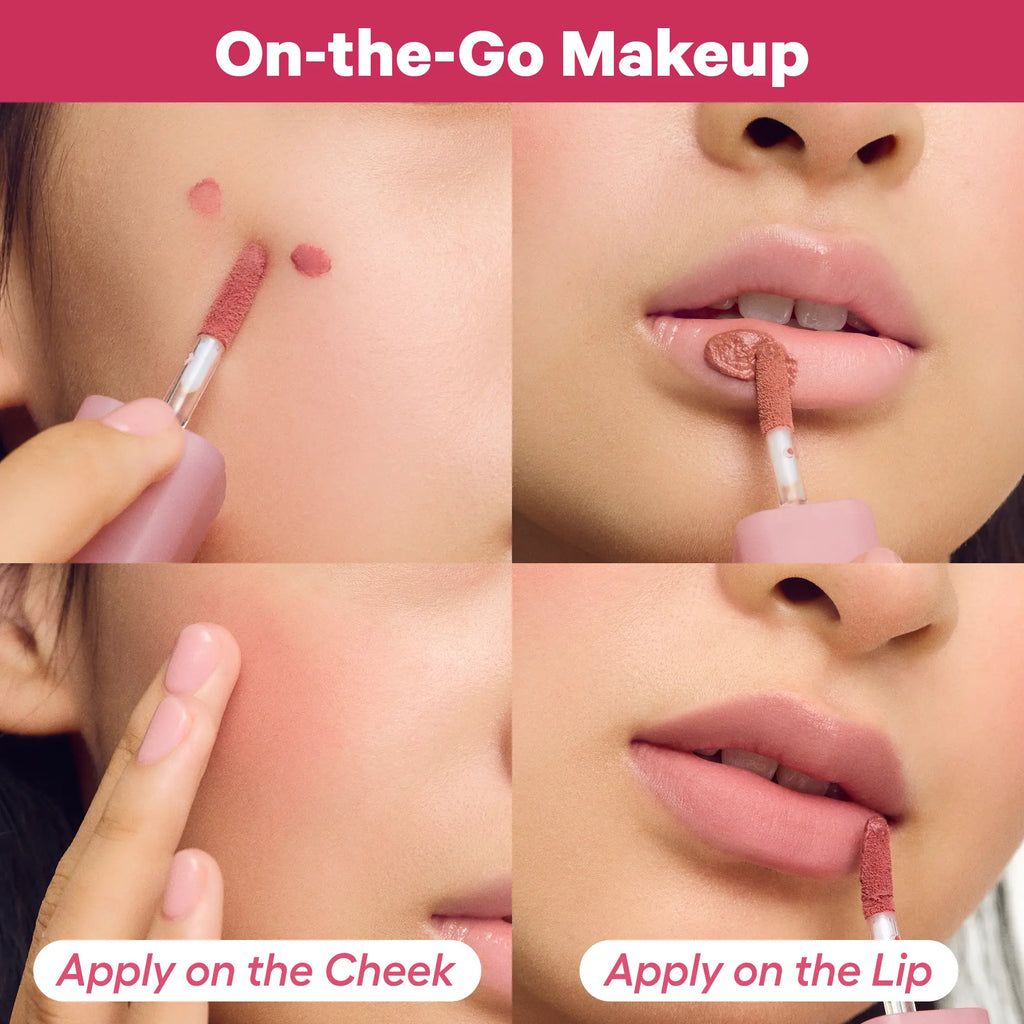 Colorgram Blurry Lip Duo - Nude Blur Tint | K-Beauty Makeup | Soft Matte Lip Stain | Powdery Finish | 2-In-1 Lip & Cheek | Lightweight & Buildable I Summervibes