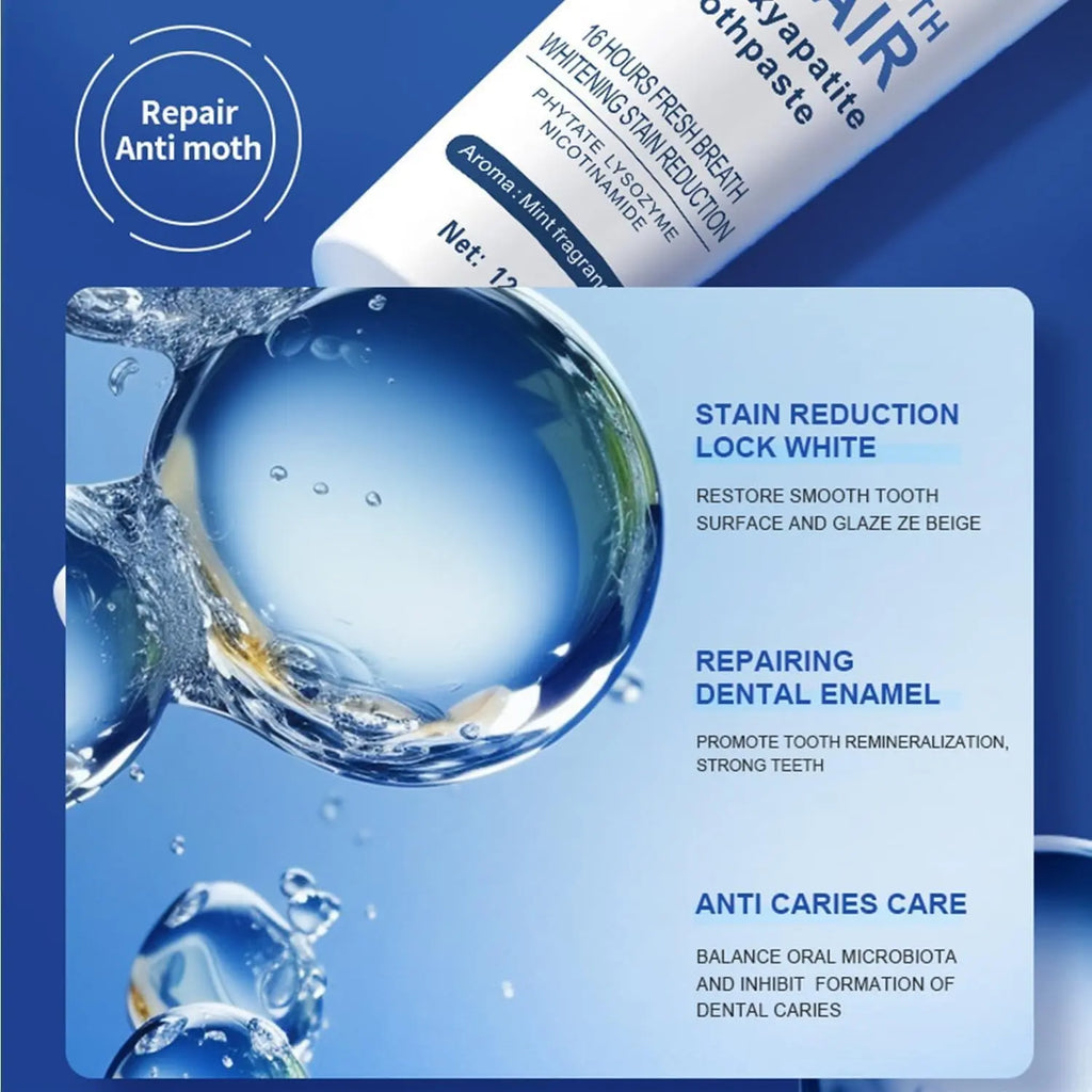 7.5% Nanoscale Hydroxyapatite Mouthwash, Specially Formulated Tooth Remineralization Solution for Enamel Protection, Mild Mint Teeth Sensitivity Solution for Daily Oral Care & Fresh Breath