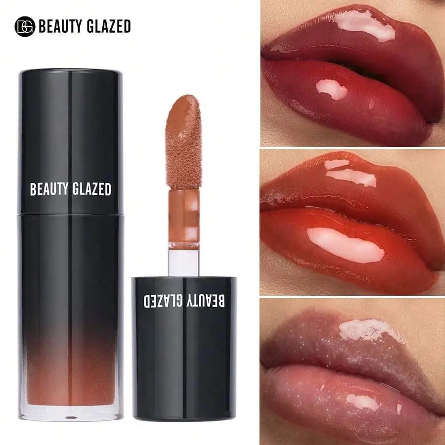 Beauty Glazed 2-Pack Cosmetic Makeup Products Set (B209#101) - Lip Combo with Nourishing Gloss, Skin-Friendly Brown Lip Liner, 3D Precise Outline, Long-Lasting Matte Finish, Adult Daily Wear Essential