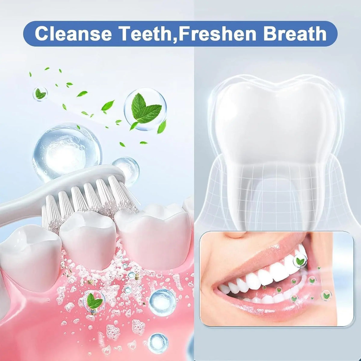 7.5% Nanoscale Hydroxyapatite Mouthwash, Specially Formulated Tooth Remineralization Solution for Enamel Protection, Mild Mint Teeth Sensitivity Solution for Daily Oral Care & Fresh Breath